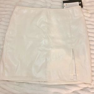 Fashion Nova faux leather skirt